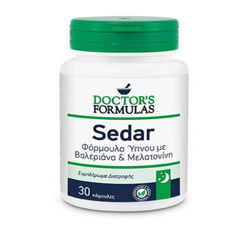 Doctor's Formulas Sedar Φόρμουλα Ύπνου με Βαλεριάνα & Μελατονίνη 30 κάψουλες